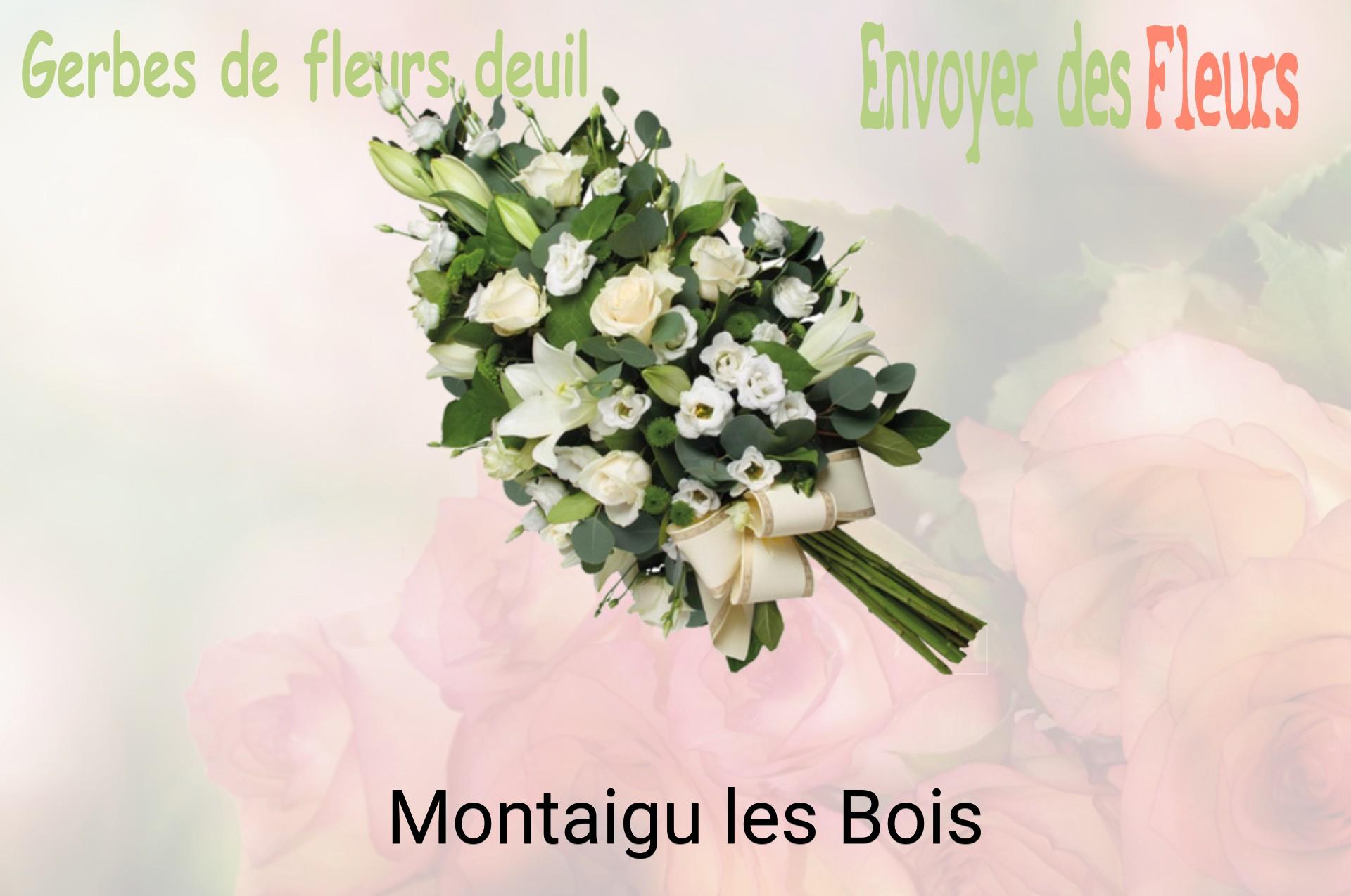 Gerbe de fleurs de deuil livrée à Montaigu-les-Bois